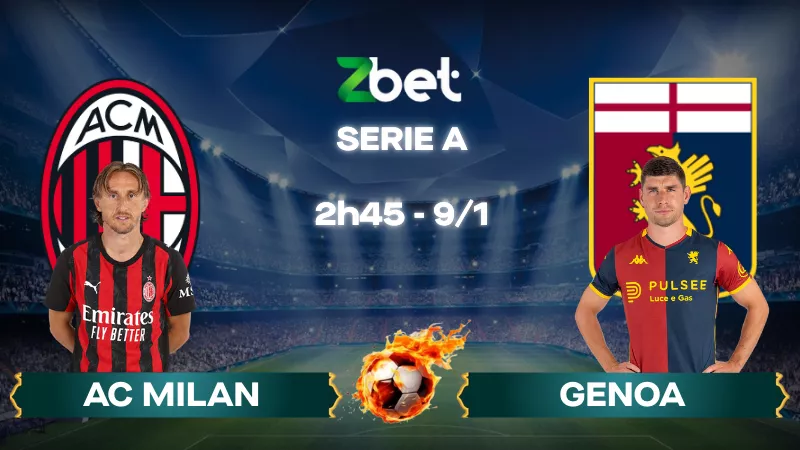 Nhận định soi kèo AC Milan vs Genoa – 02h45 09/01/2026 – Serie A