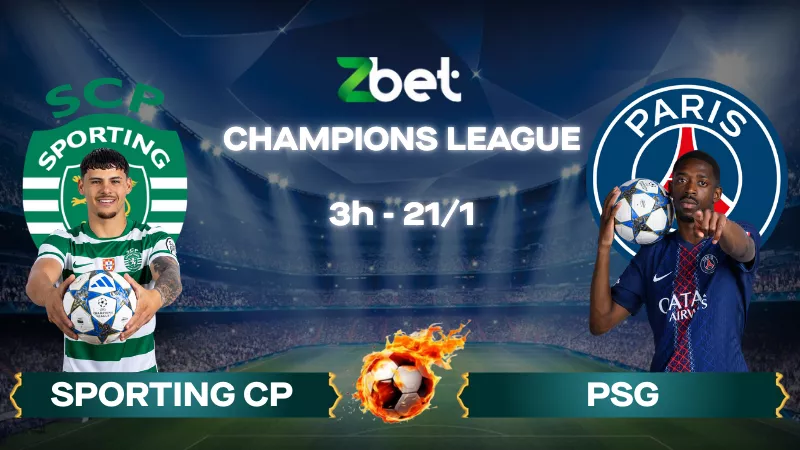 Nhận định soi kèo Sporting CP vs PSG – 03h00 21/01/2026 – Champions League
