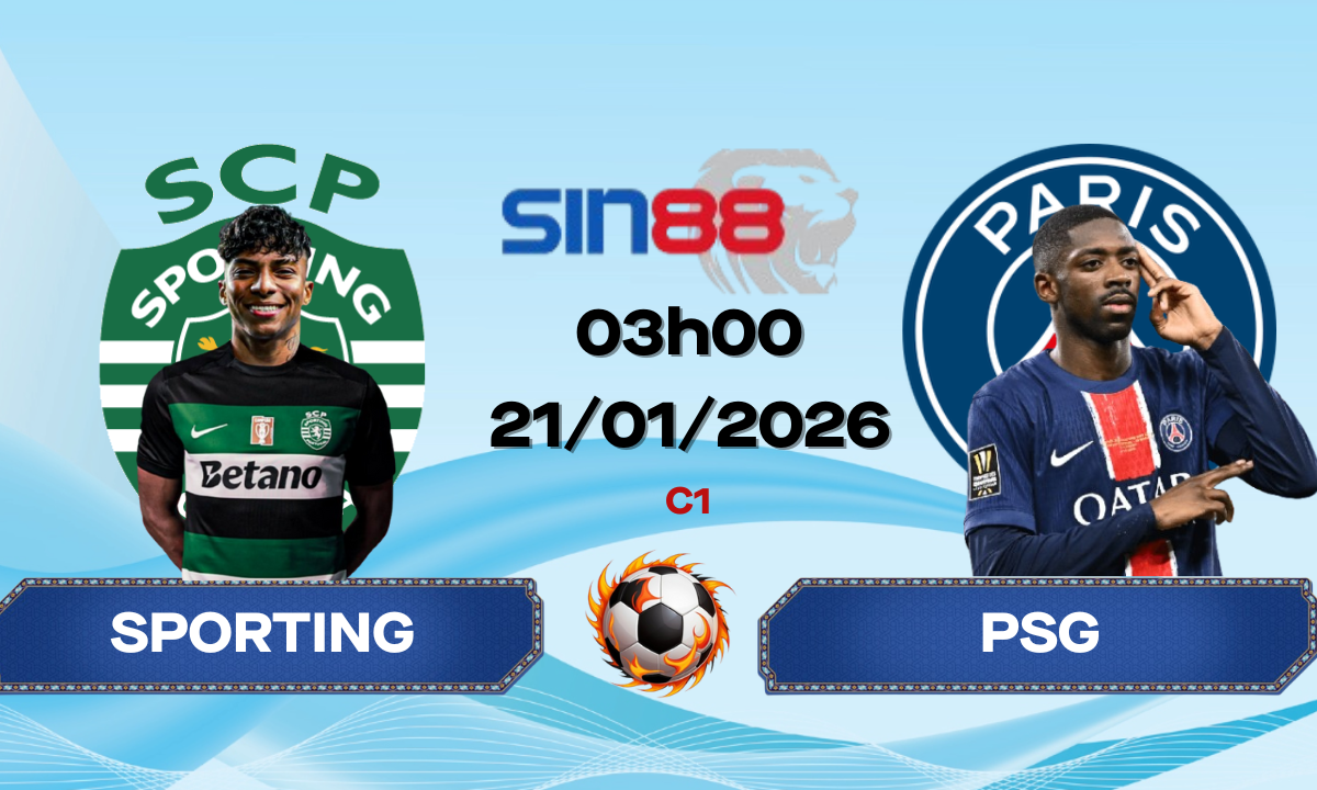 Soi kèo bóng đá Sporting CP – PSG 03h00 ngày 21/01/2026 – Champions League