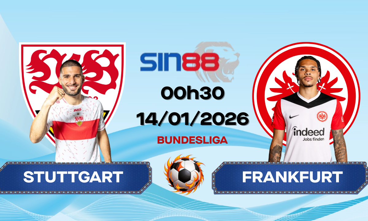 Soi kèo bóng đá Stuttgart – Eintracht Frankfurt 00h30 ngày 14/01/2026 – Bundesliga