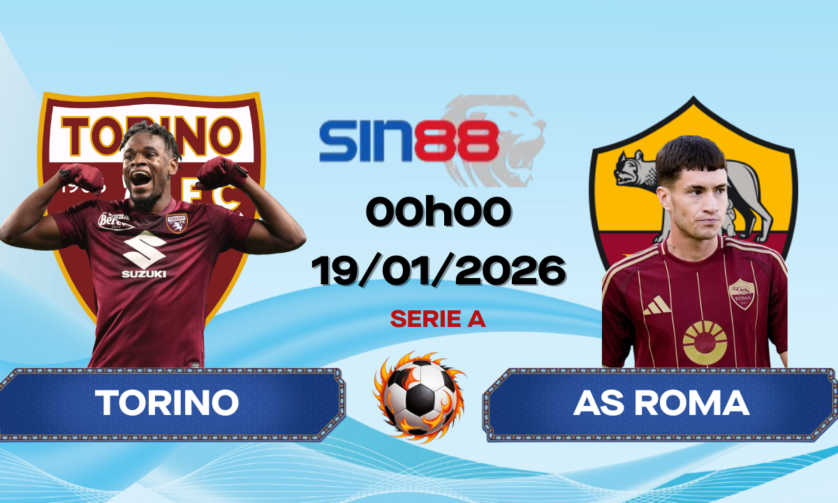 Soi kèo bóng đá Torino – Roma 00h00 ngày 19/01/2026 – Serie A