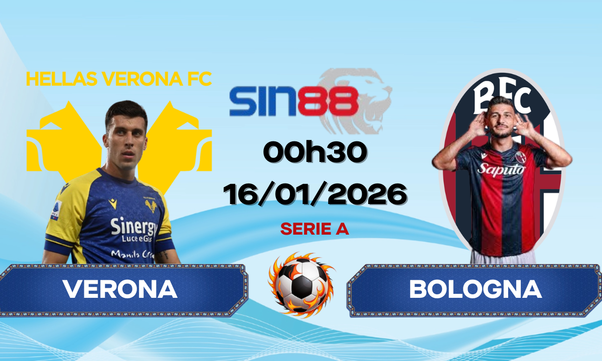 Soi kèo bóng đá Verona – Bologna 00h30 ngày 16/01/2026 – Serie A