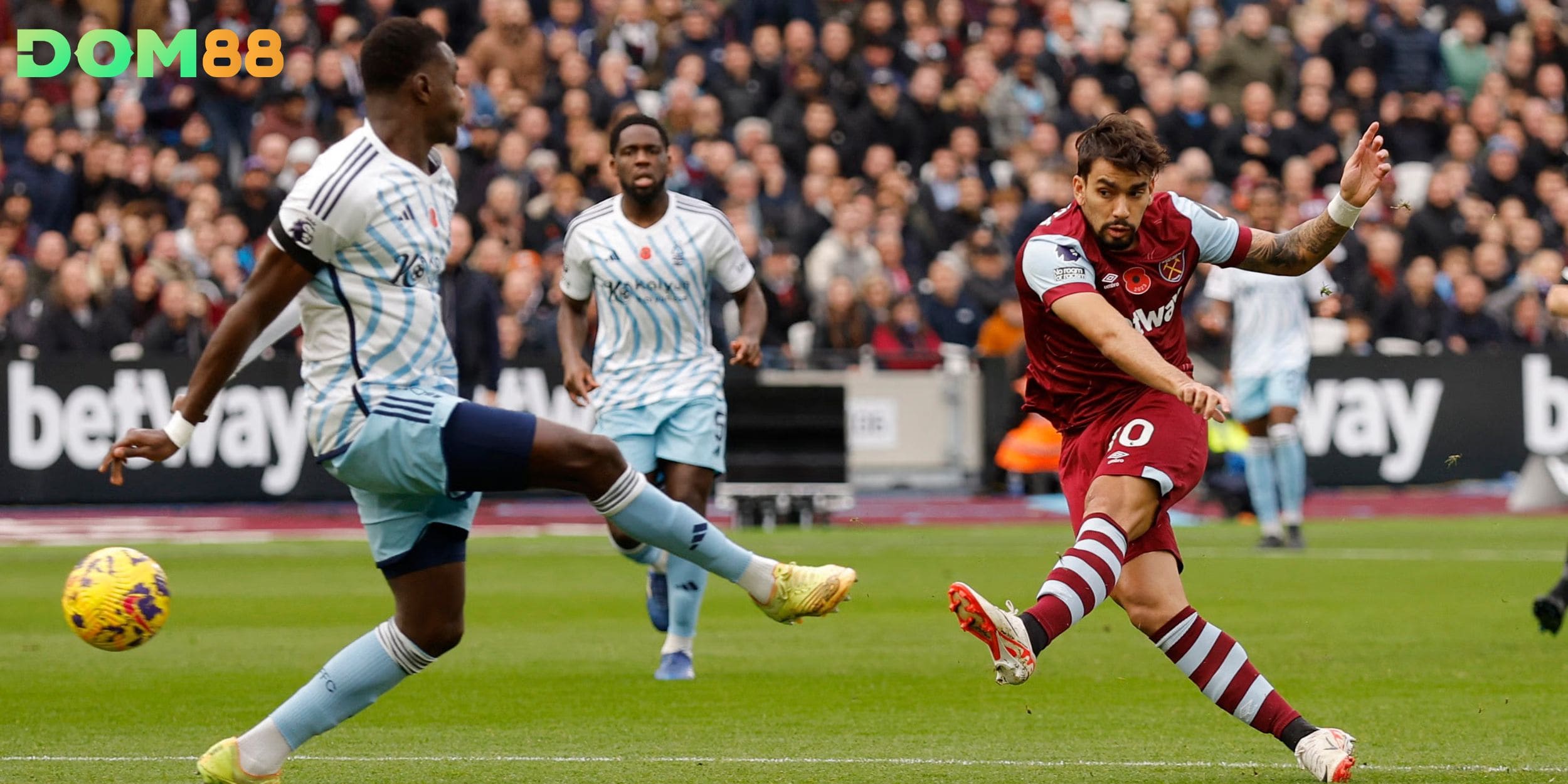 West Ham United vs Nottingham Forest có tỷ lệ kèo cân bằng, khó phân định thắng thua