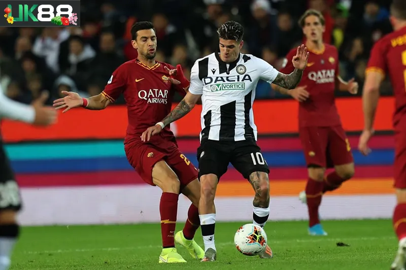 Kèo nhà cái Udinese vs AS Roma uk88