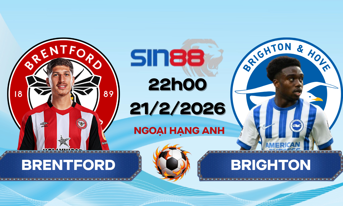 Soi kèo bóng đá Brentford - Brighton 22h00 ngày 21/02/2026 - Ngoại hạng Anh