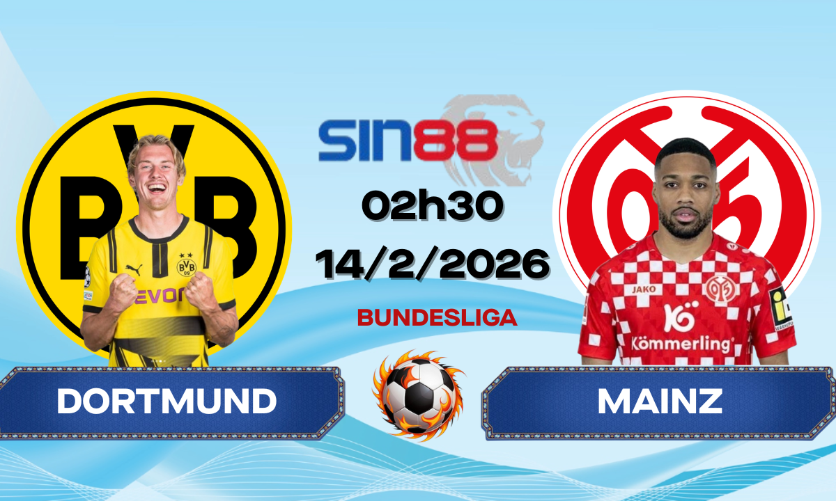 Soi kèo bóng đá Dortmund – Mainz 02h30 ngày 14/02/2026 – Bundesliga