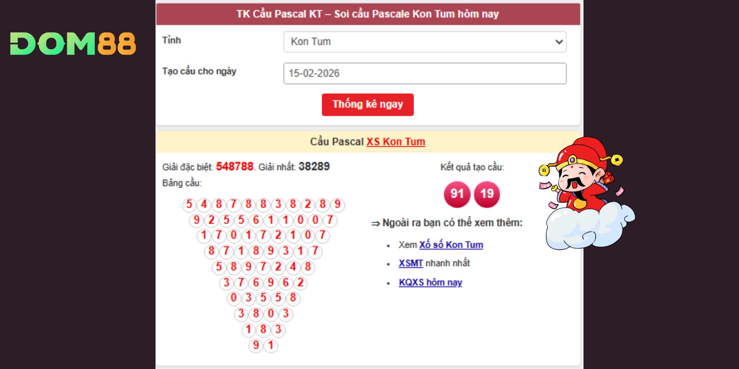 Dự đoán xổ số miền Trung tập trung song thủ 91-19