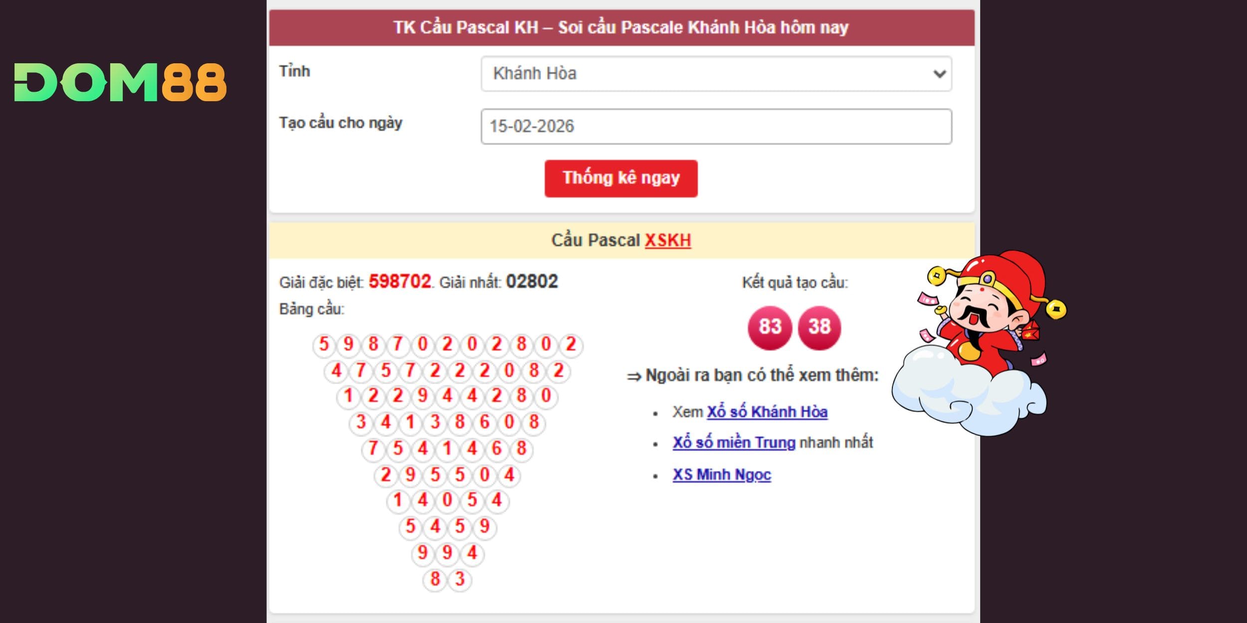 Dự đoán xổ số miền Trung theo nhịp cầu Khánh Hòa
