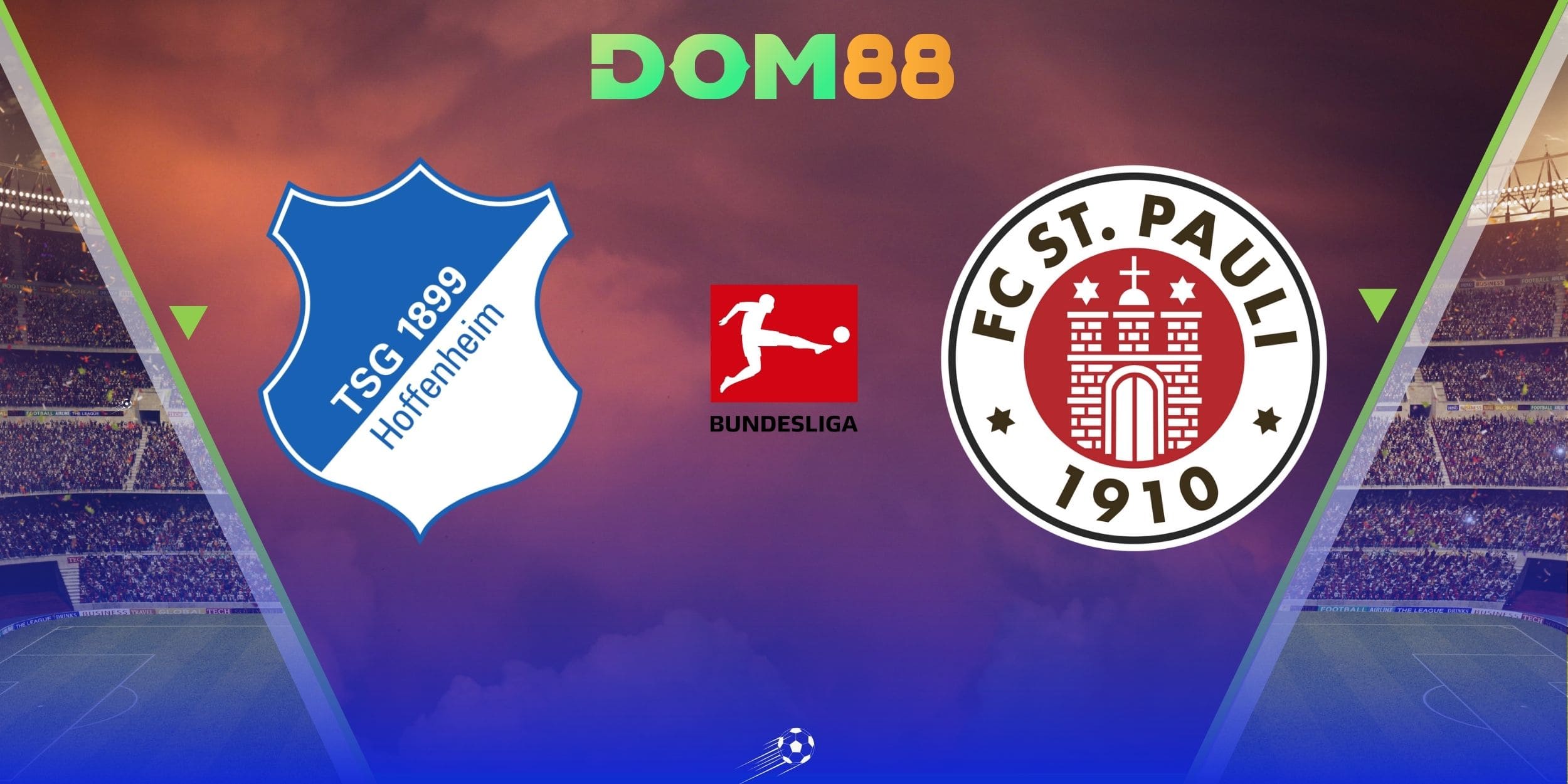 Hoffenheim vs St. Pauli diễn ra trên sân PreZero Arena vòng 24 Bundesliga