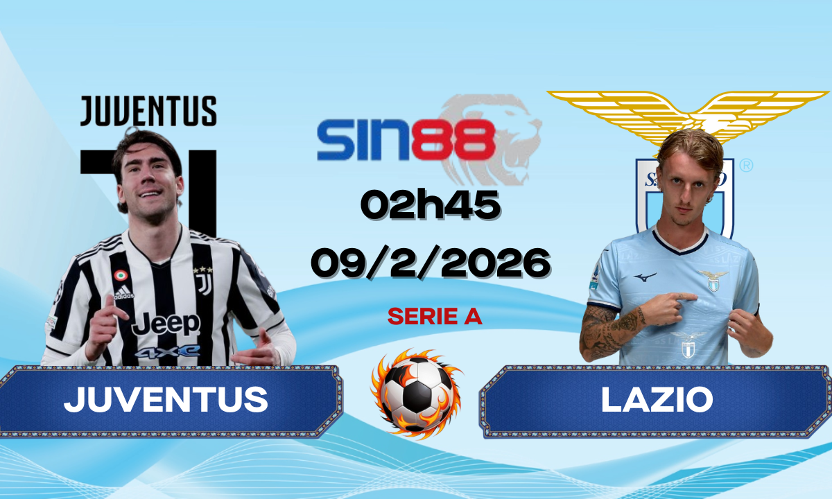 Soi kèo bóng đá Juventus – Lazio 02h45 ngày 09/02/2026 – Serie A