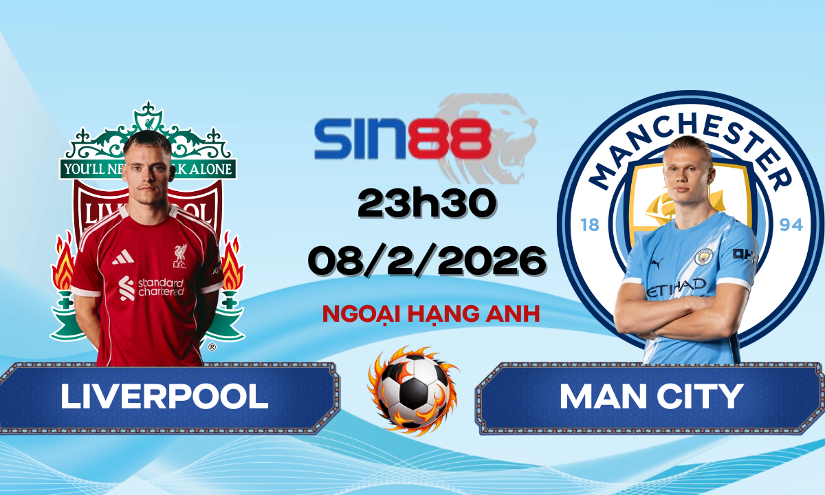 Soi kèo bóng đá Liverpool – Manchester City 23h30 ngày 08/02/2026 – Ngoại hạng Anh