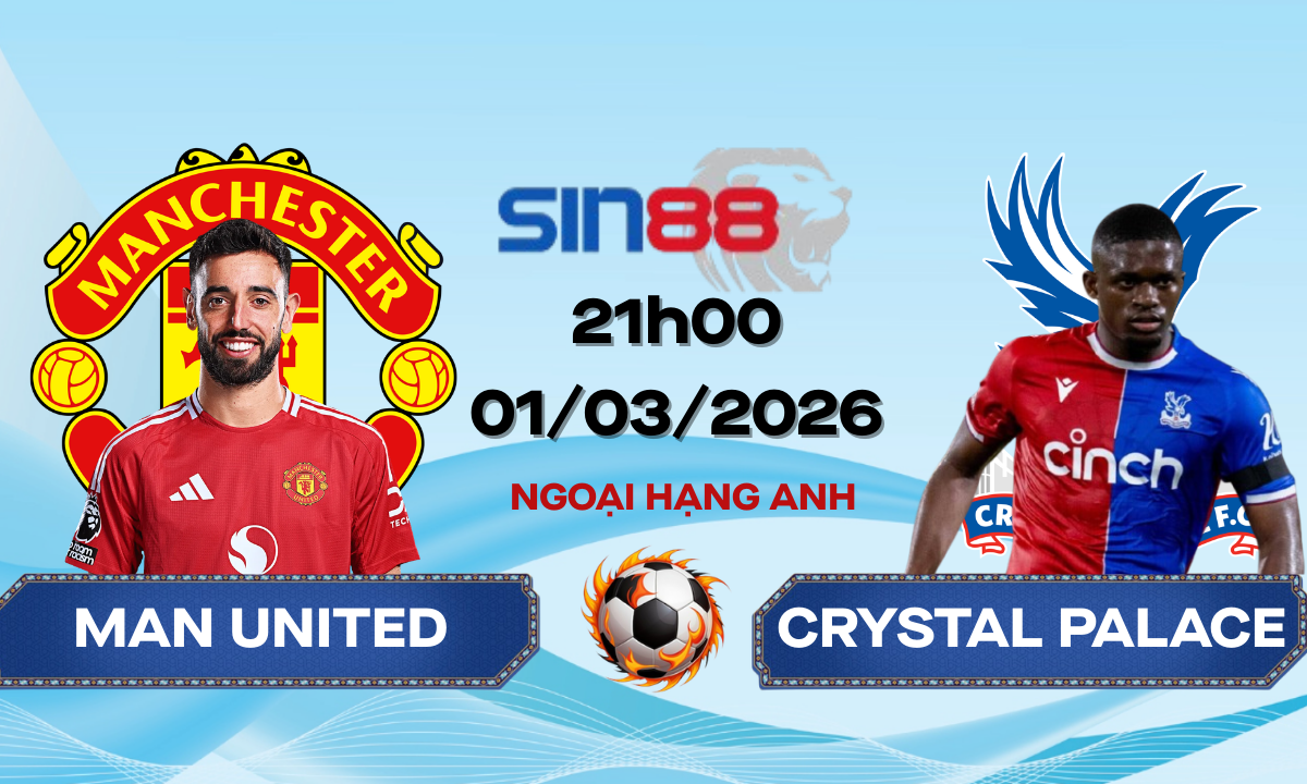 Soi kèo bóng đá Manchester United - Crystal Palace 21h00 ngày 01/03/2026 - Ngoại hạng Anh