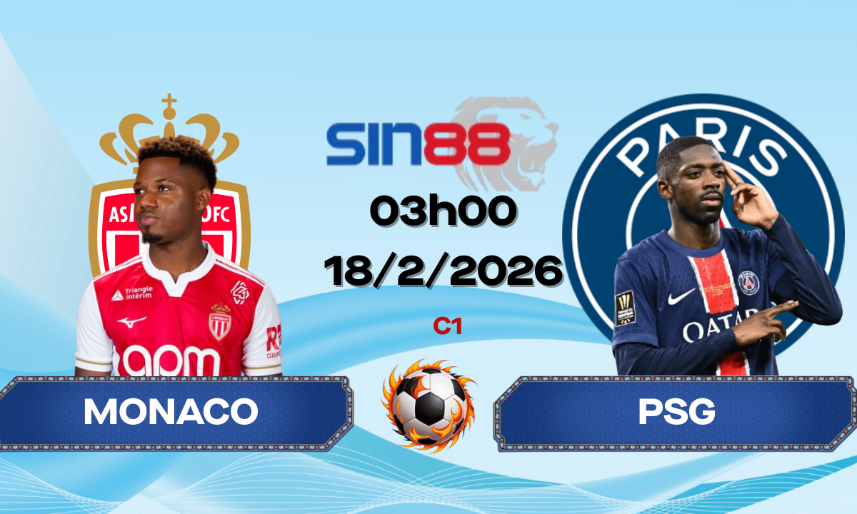 Soi kèo bóng đá Monaco – PSG 03h00 ngày 18/02/2026 – Champions League