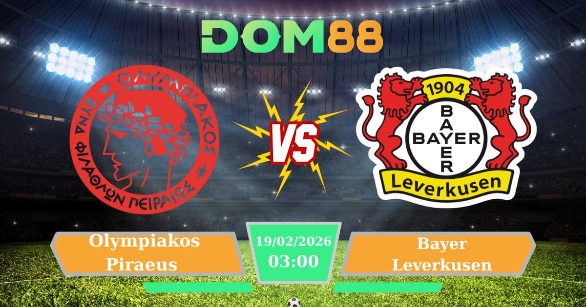 Soi Kèo Olympiakos Piraeus Vs Bayer Leverkusen 19/02/2026