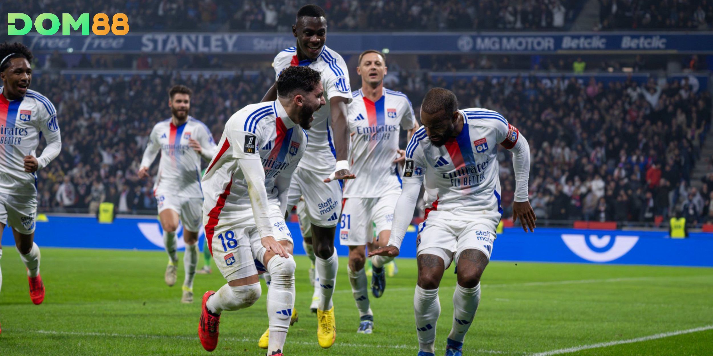 Olympique Lyonnais duy trì chuỗi 5 chiến thắng liên tiếp tại Ligue 1