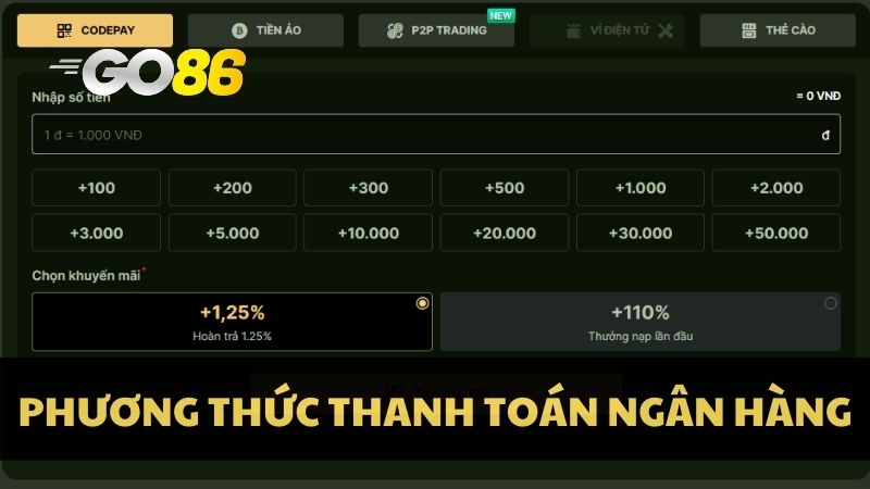 Phương thức thanh toán ngân hàng có hơn 100K giao dịch/ngày