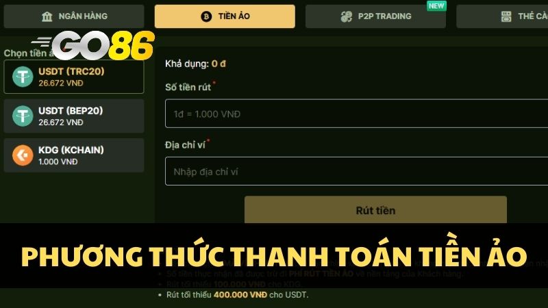 Kênh thanh toán USDT hay KDG an toàn 100%