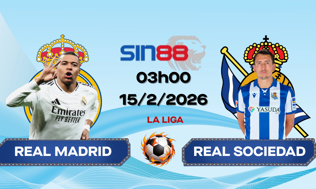 Soi kèo bóng đá Real Madrid – Real Sociedad 03h00 ngày 15/02/2026 – La Liga