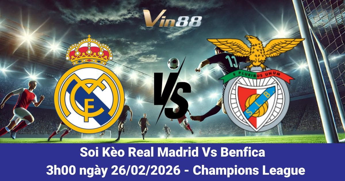 Soi Kèo Real Madrid Vs Benfica Ngày 26/02/2026