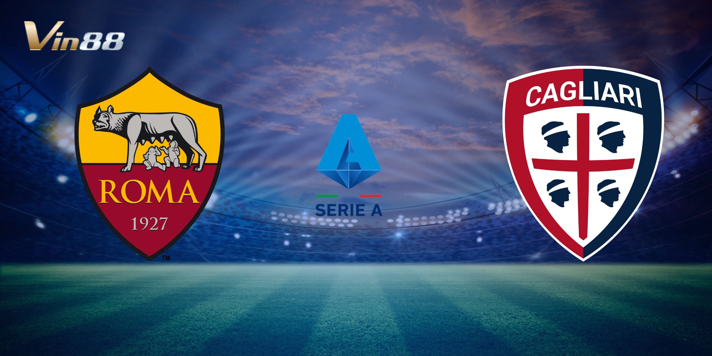 Roma vs Cagliari được dự đoán nghiêng về đội chủ sân Olimpico