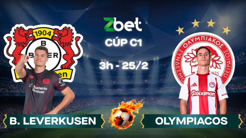 Nhận định soi kèo Bayer Leverkusen vs Olympiacos – 03h00 25/02/2026 – Cúp C1