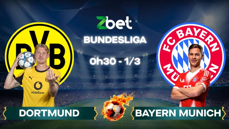 Nhận định soi kèo Dortmund vs Bayern Munich – 00h30 01/03/2026 – Bundesliga