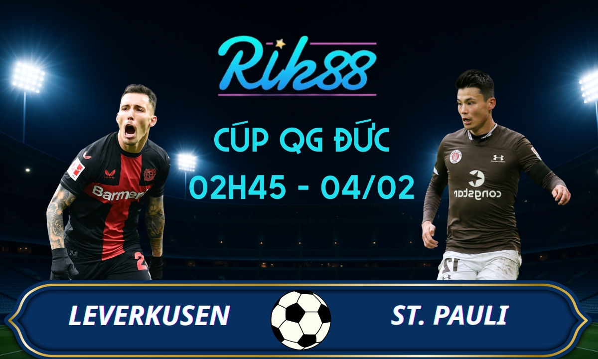 Soi kèo Leverkusen vs St.Pauli – 02h45 ngày 04/02/2026 – Cúp QG Đức