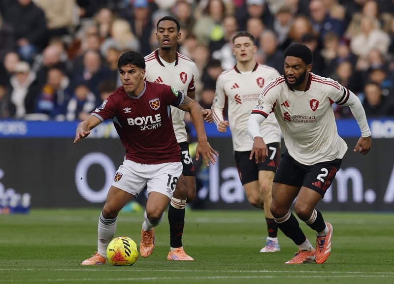 Phong độ các trận đấu gần đây của - Liverpool vs West Ham