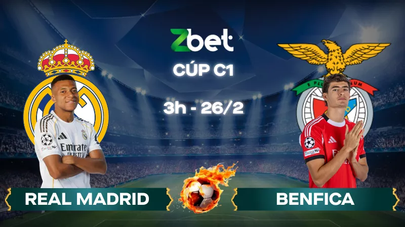 Nhận định soi kèo Real Madrid vs Benfica – 03h00 26/02/2026 – Cúp C1