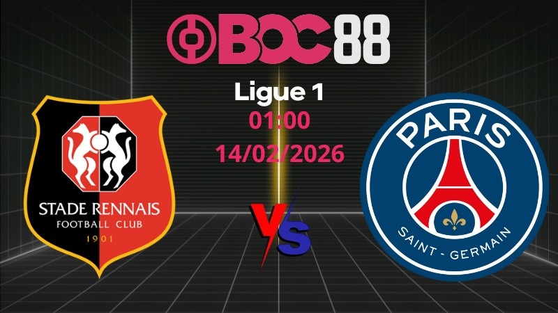 Soi Kèo Rennes vs PSG | 01:00 14/02/2026 – Ligue 1
