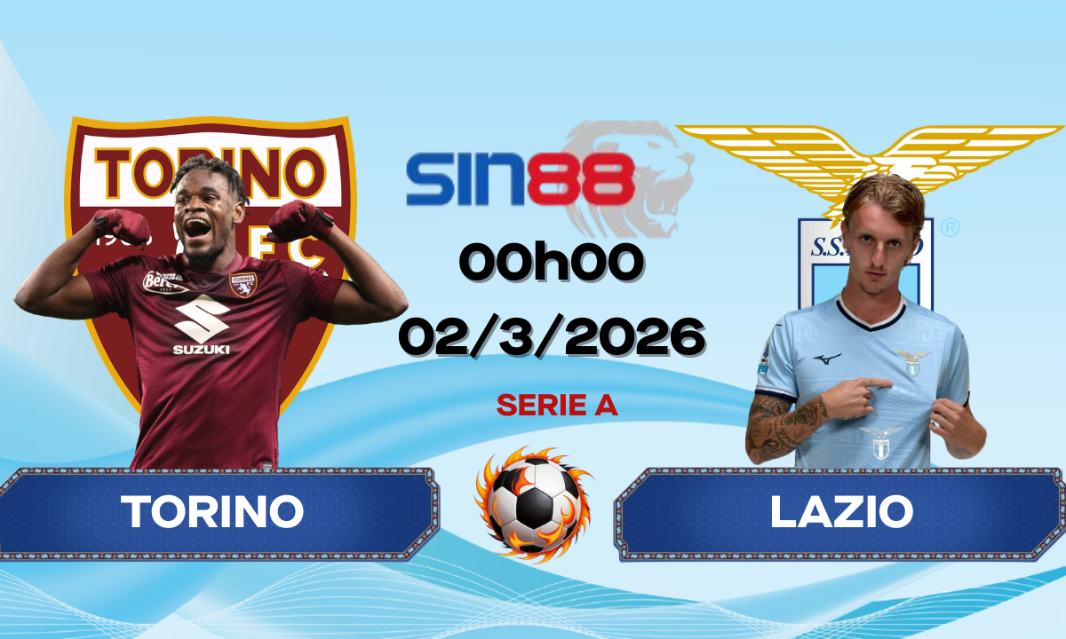 Soi kèo bóng đá Torino – Lazio 00h00 ngày 02/03/2026 – Serie A