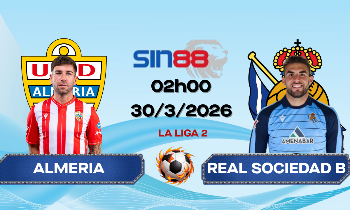 Soi kèo bóng đá Almeria – Real Sociedad B 02h00 ngày 30/03/2026 – La Liga 2