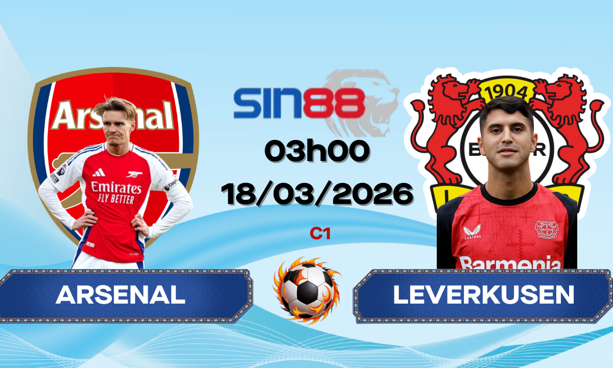 Soi kèo bóng đá Arsenal - Bayer Leverkusen 03h00 ngày 18/03/2026 - Champions League