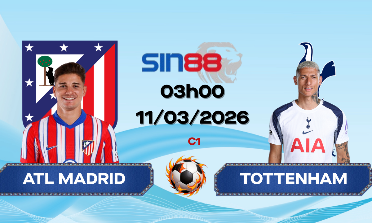 Soi kèo bóng đá Atl Madrid – Tottenham 03h00 ngày 11/03/2026 – Champions League