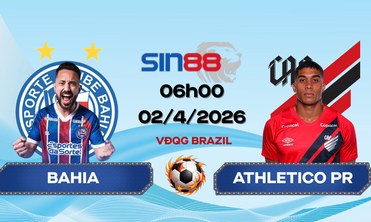 Soi kèo bóng đá Bahia - Athletico PR 06h00 ngày 02/04/2026 - VĐQG Brazil