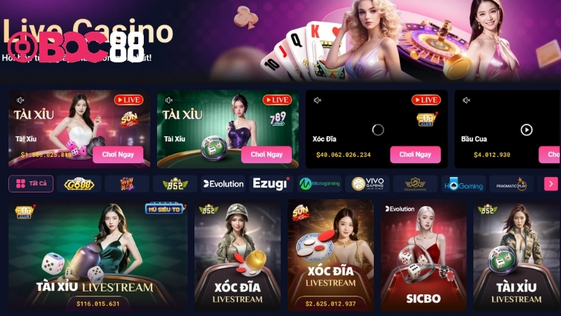Live Casino đẳng cấp