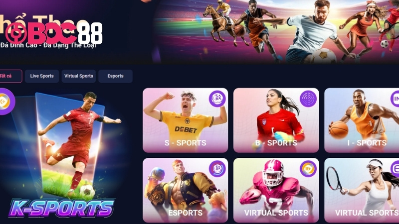 Danh mục game cực hot trên BOC88
