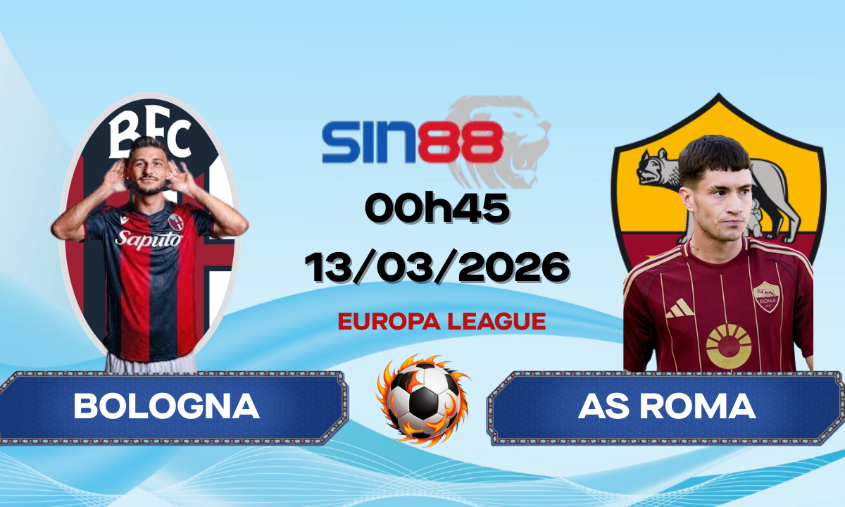 Soi kèo bóng đá Bologna – AS Roma 00h45 ngày 13/03/2026 – Europa League