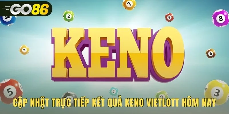 Bảng kết quả Keno hiển thị mã kỳ và 20 số trúng thưởng