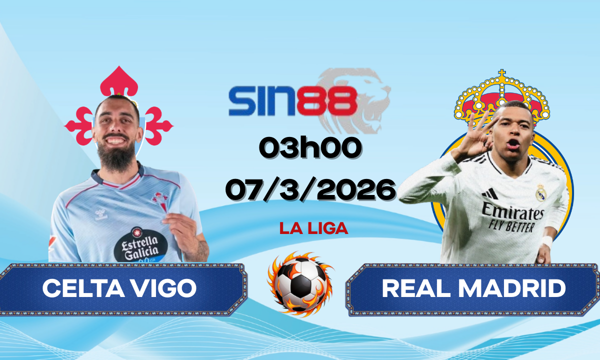 Soi kèo bóng đá Celta Vigo – Real Madrid 03h00 ngày 07/03/2026 – La Liga