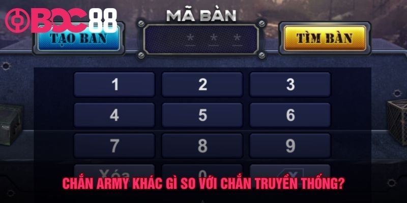 Chắn army những cải tiến vượt trội so với bản truyền thống