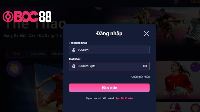 Trách nhiệm bảo mật của người chơi BOC88