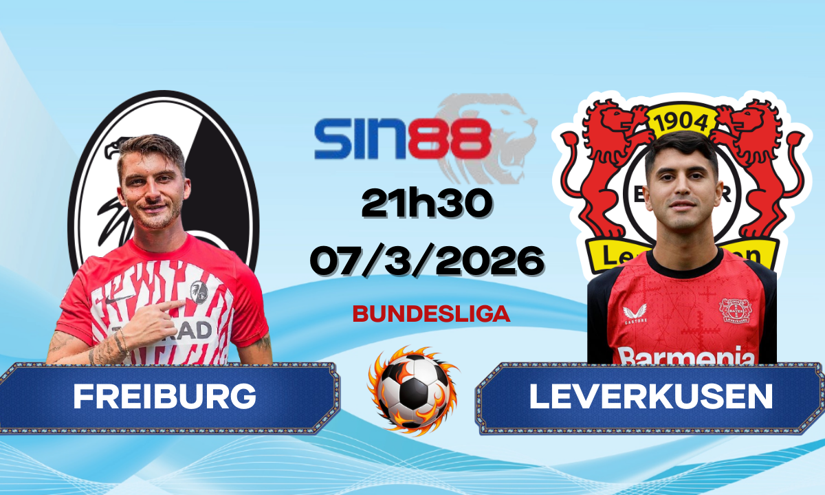 Soi kèo bóng đá Freiburg - Bayer Leverkusen 21h30 ngày 07/03/2026 - Bundesliga