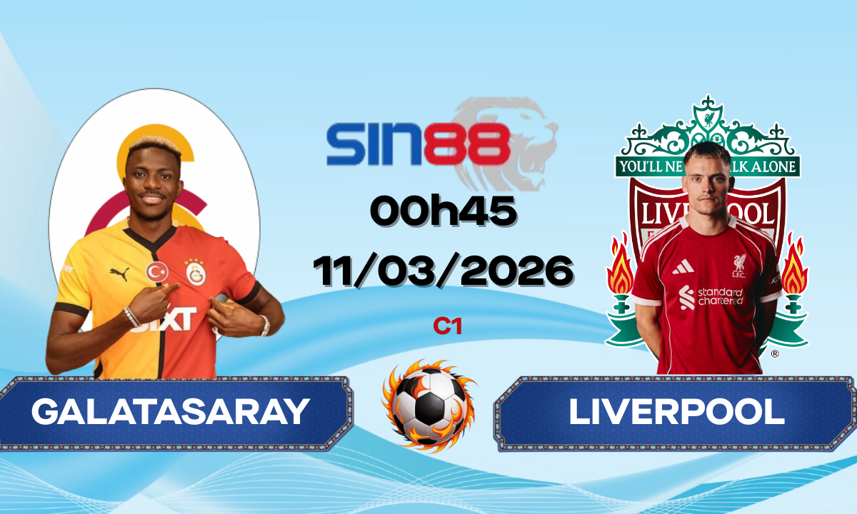 Soi kèo bóng đá Galatasaray – Liverpool 00h45 ngày 11/03/2026 – Champions League