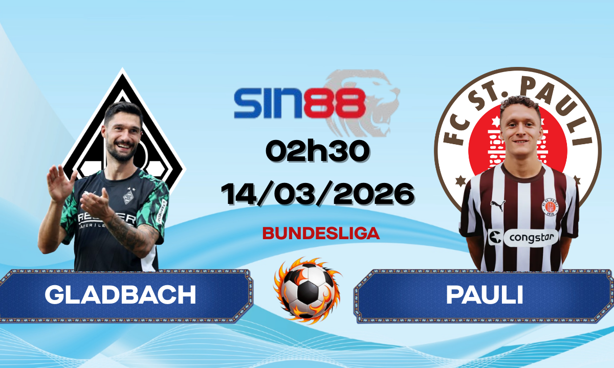 Soi kèo bóng đá Monchengladbach – St. Pauli 02h30 ngày 14/03/2026 – Bundesliga