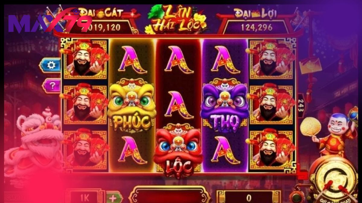 Luật quay slot lân hái lộc và giá trị các biểu tượng