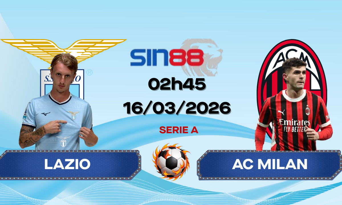 Soi kèo bóng đá Lazio – AC Milan 02h45 ngày 16/03/2026 – Serie A