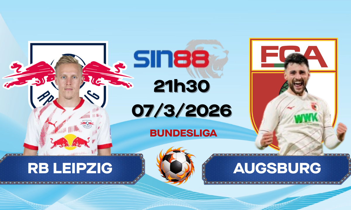 Soi kèo bóng đá RB Leipzig - Augsburg 21h30 ngày 07/03/2026 - Bundesliga