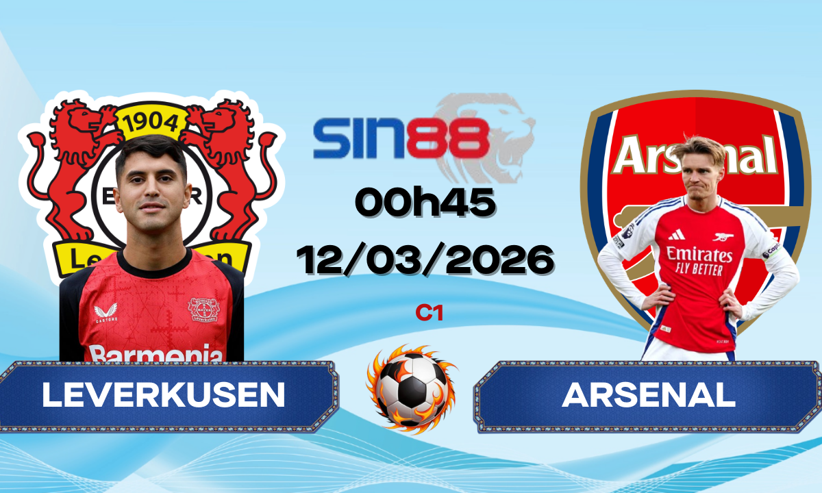 Soi kèo bóng đá Bayer Leverkusen – Arsenal 00h45 ngày 12/03/2026 – Champions League