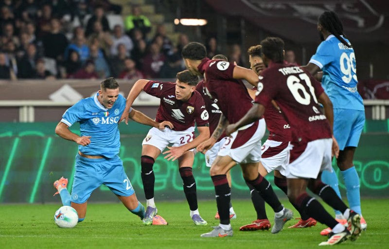 Trước trận đấu Napoli vs Torino